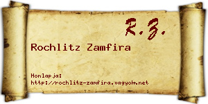 Rochlitz Zamfira névjegykártya